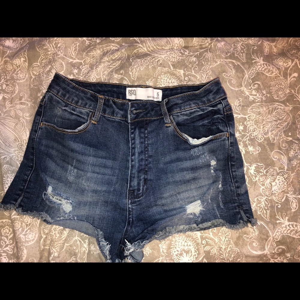 Denim shorts